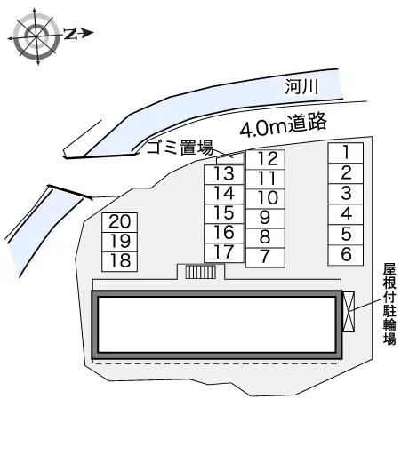 ★手数料０円★呉市焼山南　月極駐車場（LP）